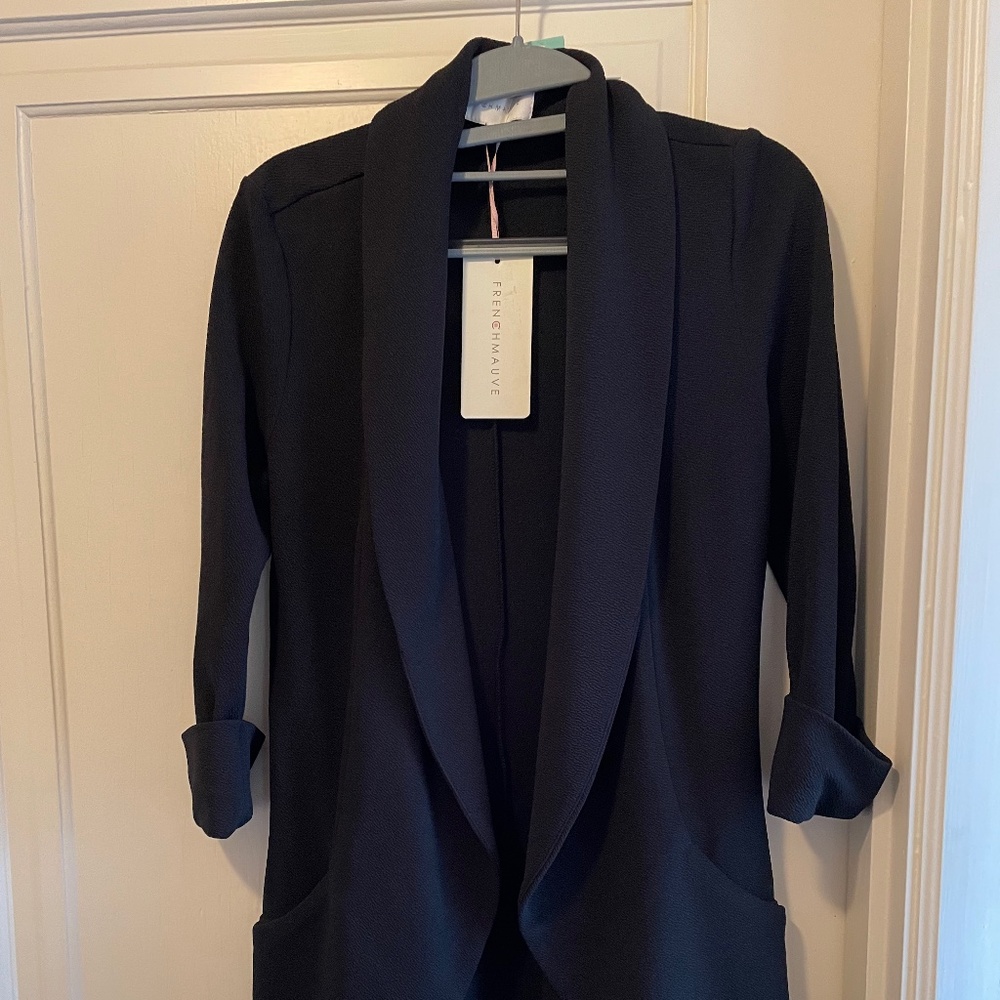 French Mauve Tunic Blazer